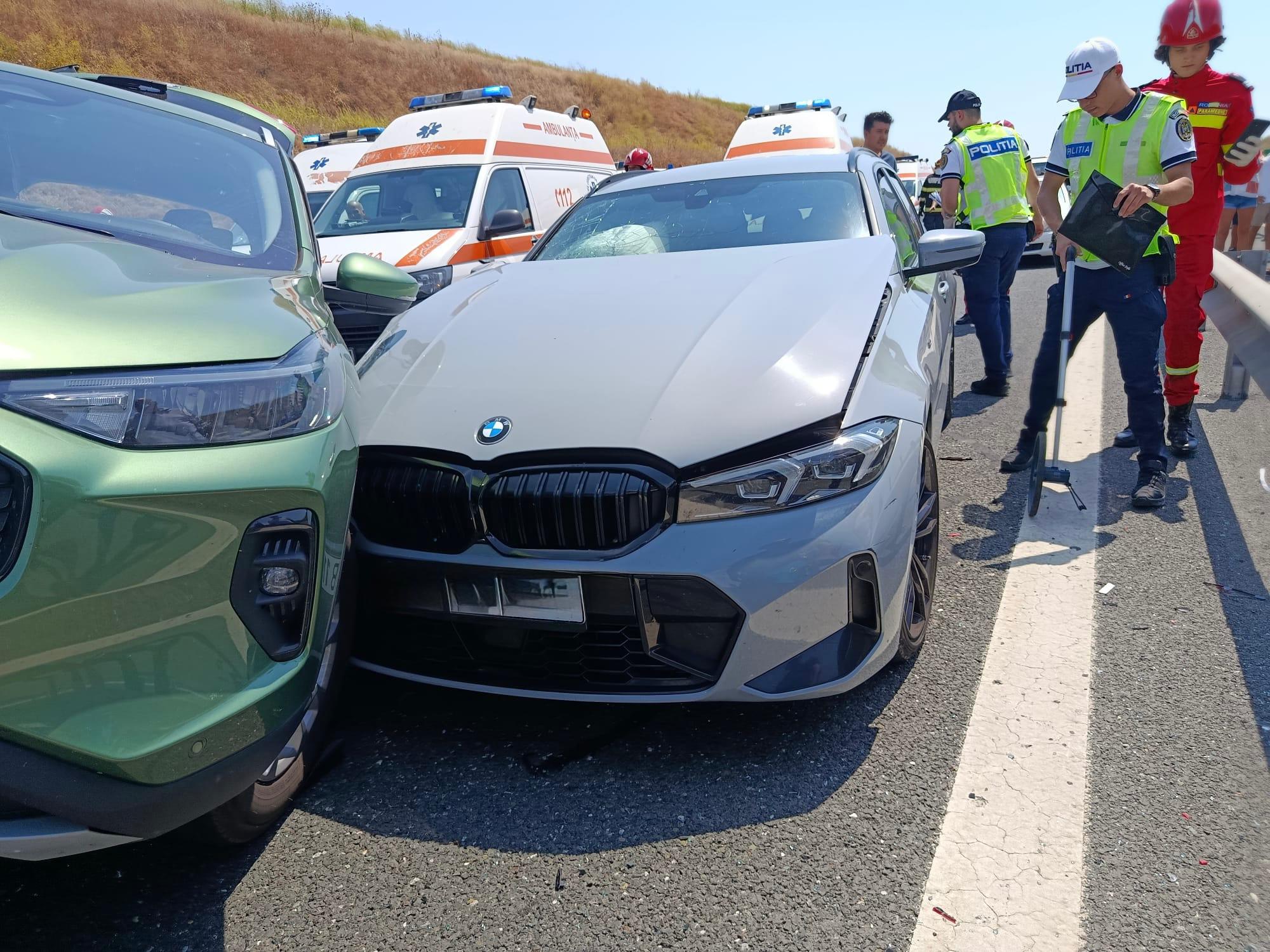 UPDATE 2 Carambol pe Autostrada Soarelui, pe sensul de mers spre București